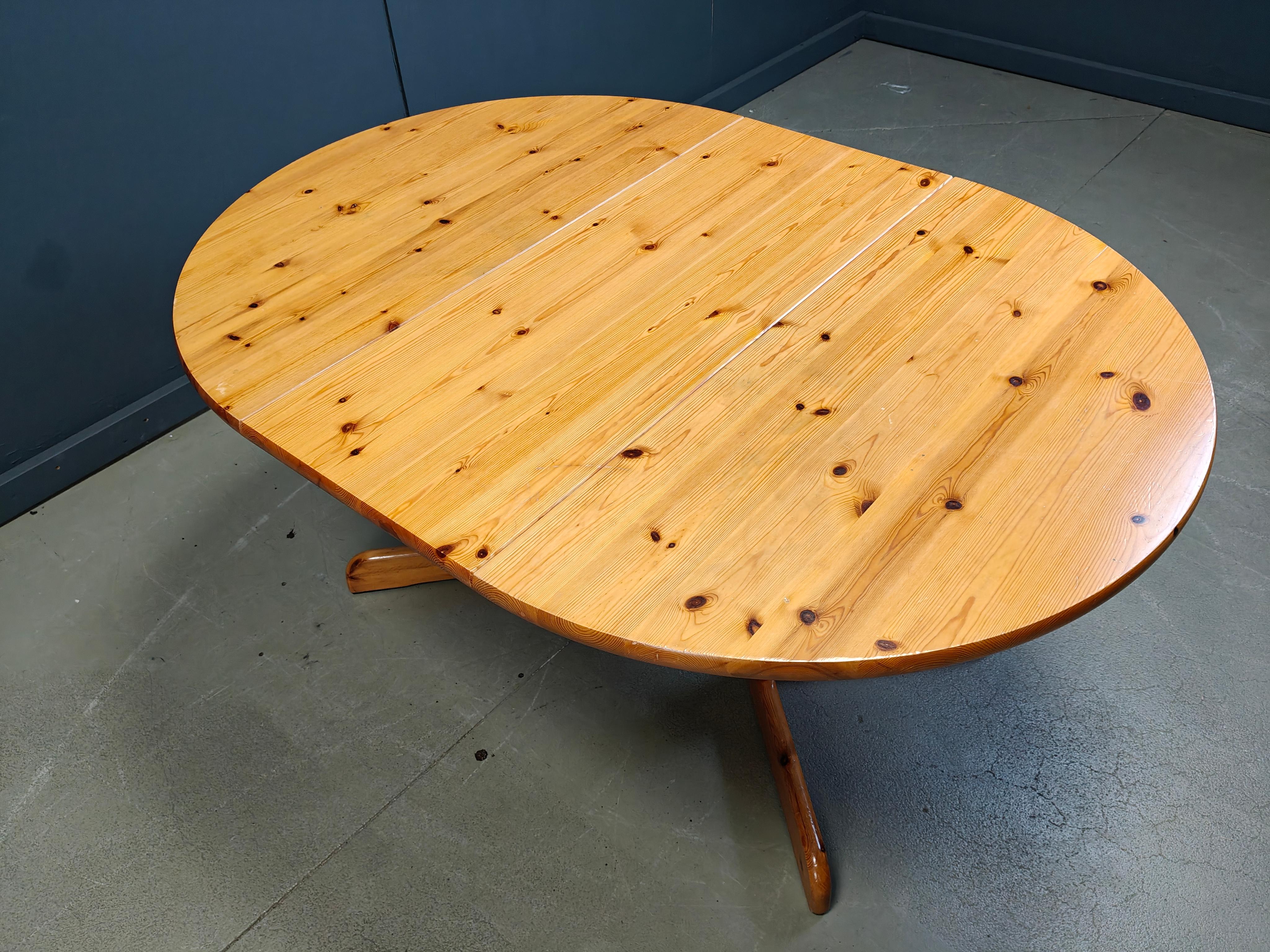 Table de salle à manger en pin de style Rainer Daumiller, 1970 en vente 5