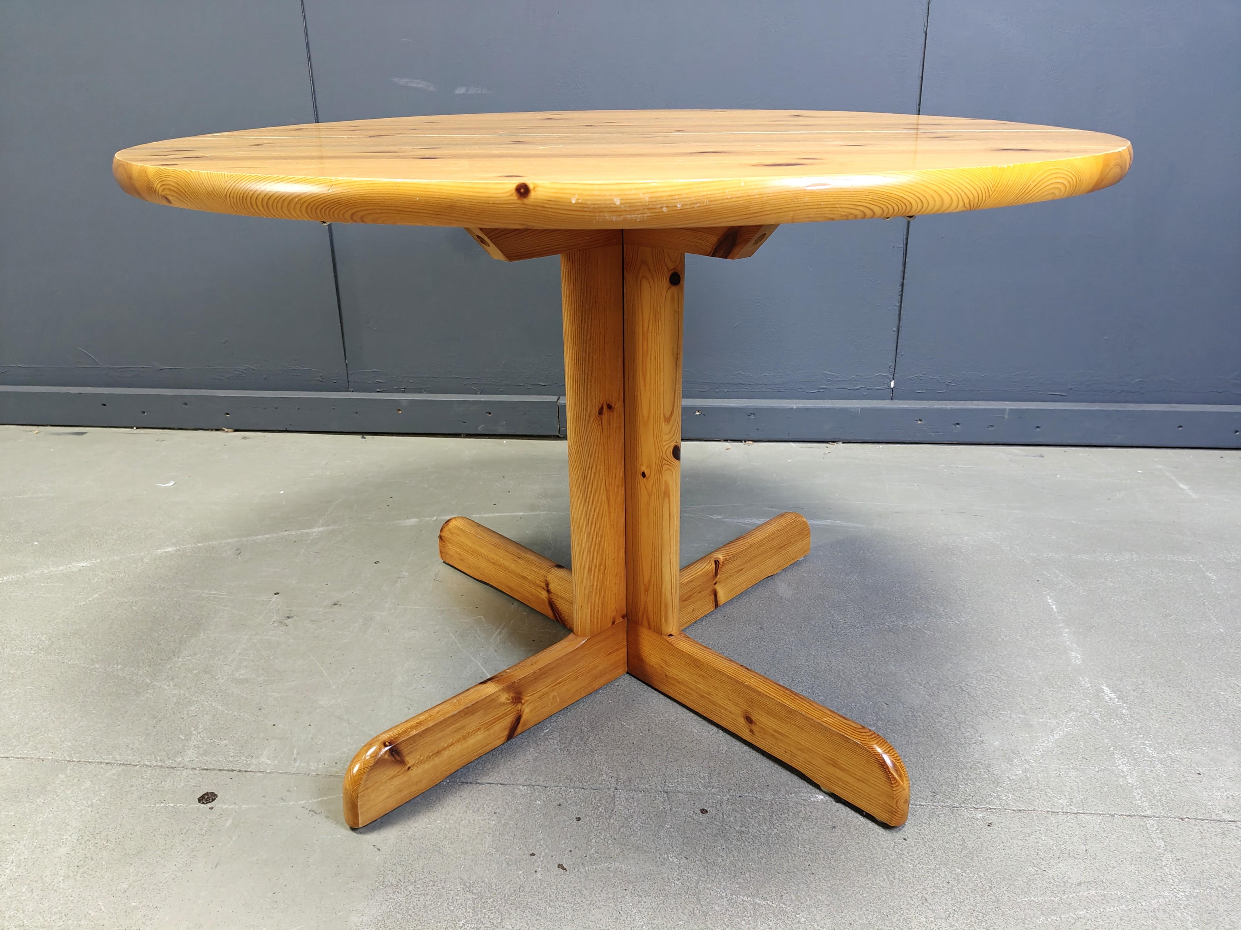 Fin du 20e siècle Table de salle à manger en pin de style Rainer Daumiller, 1970 en vente