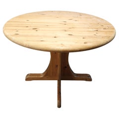 Table de salle à manger en pin de style Rainer Daumiller, 1970