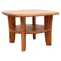 Rainer Daumiller Style Squared Two Tiered Side Table
