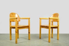 RAINER DAUMILLER / vintage dining chairs in solid pine, 1970s Denmark