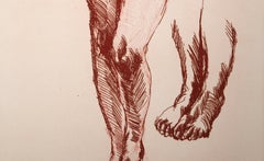 Serie Shaun Shaun, Akt-Radierung von Rainer Fetting