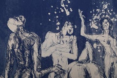 Shower, Nude Etching by Rainer Fetting