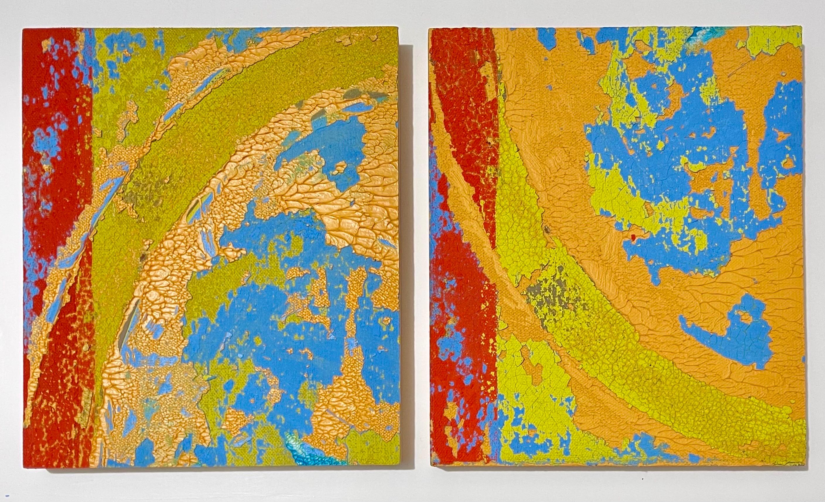 Rainer Gross (American, b. 1957)
"Neal Twins" (in two parts)," 2000, 
Oil diptych painting on panel, signed, titled and dated verso, panel 
(unframed/each): 10.25"h x 9"w, overall 10.25 X 18 inches


RAINER GROSS (1951 - )      
Rainer Gross was