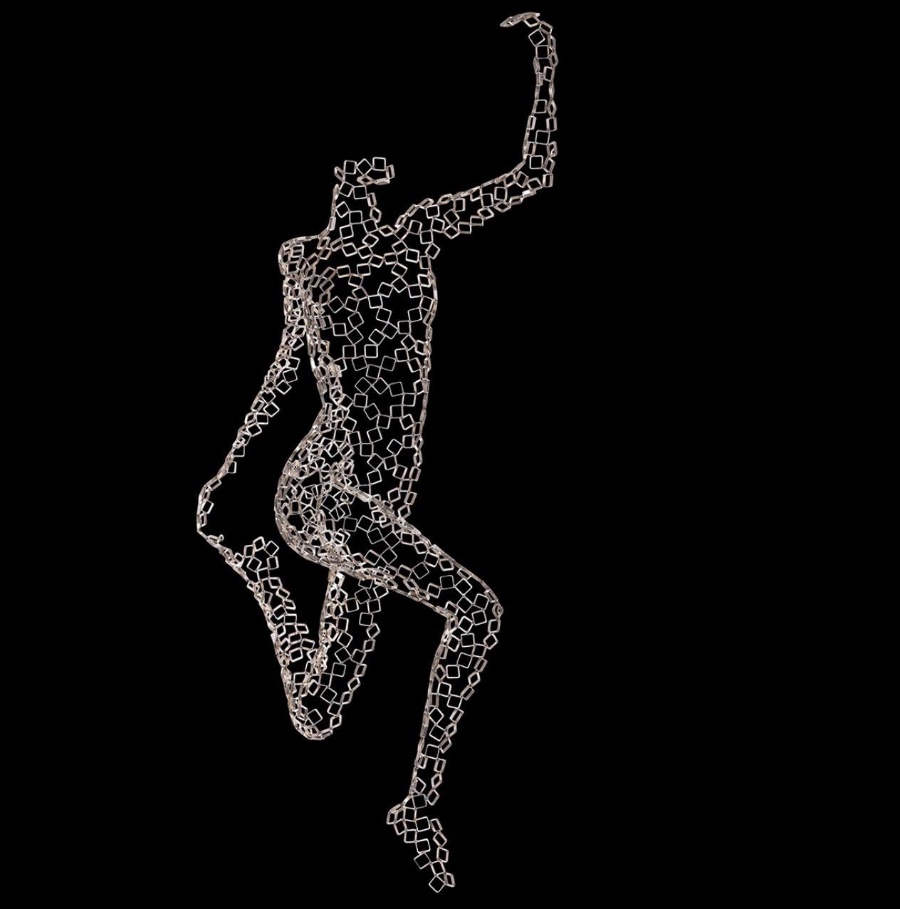 Dancer Isidora - Black Figurative Sculpture by Rainer Lagemann