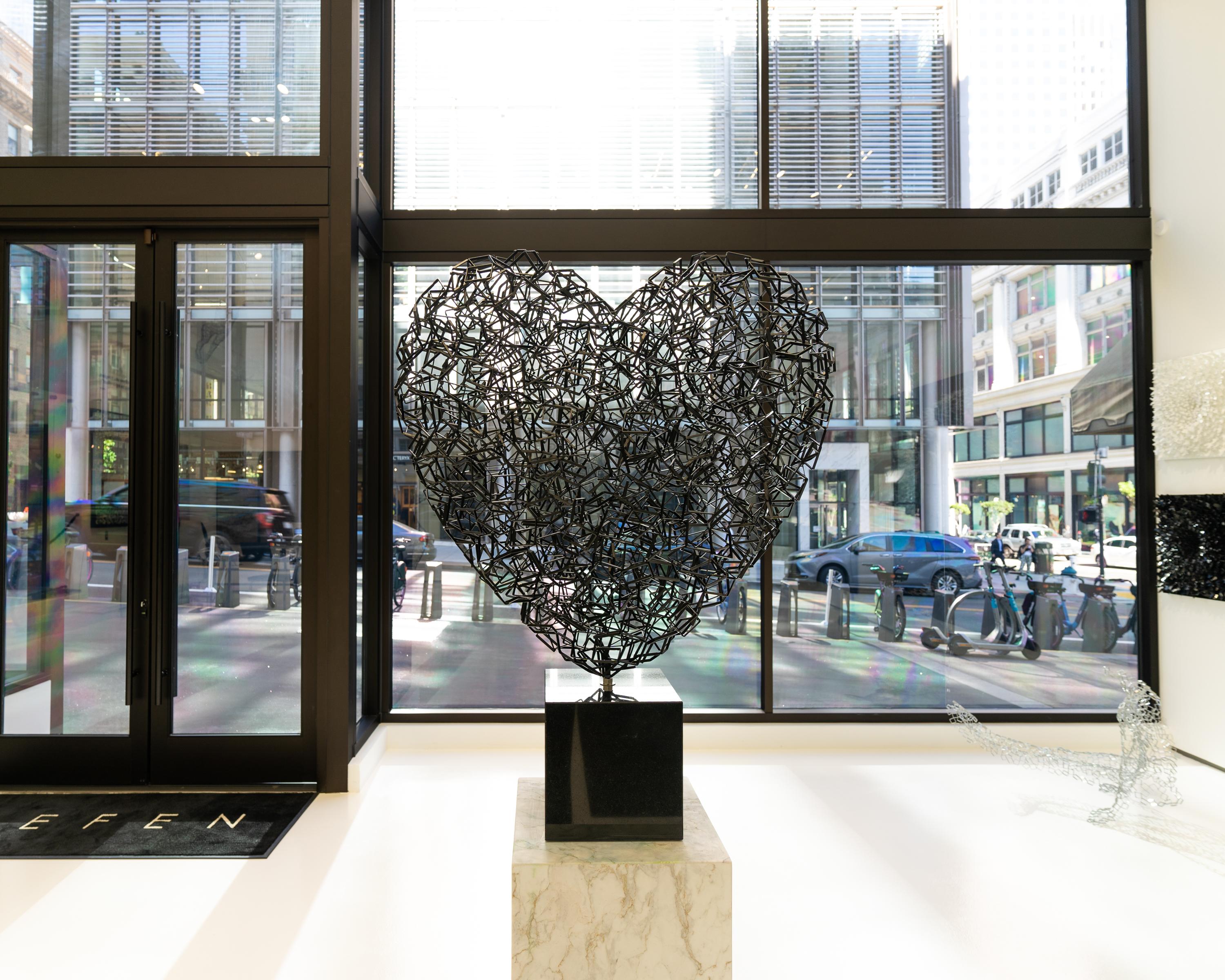 H2H 2, scultura in acciaio inossidabile - Sculpture Contemporaneo di Rainer Lagemann