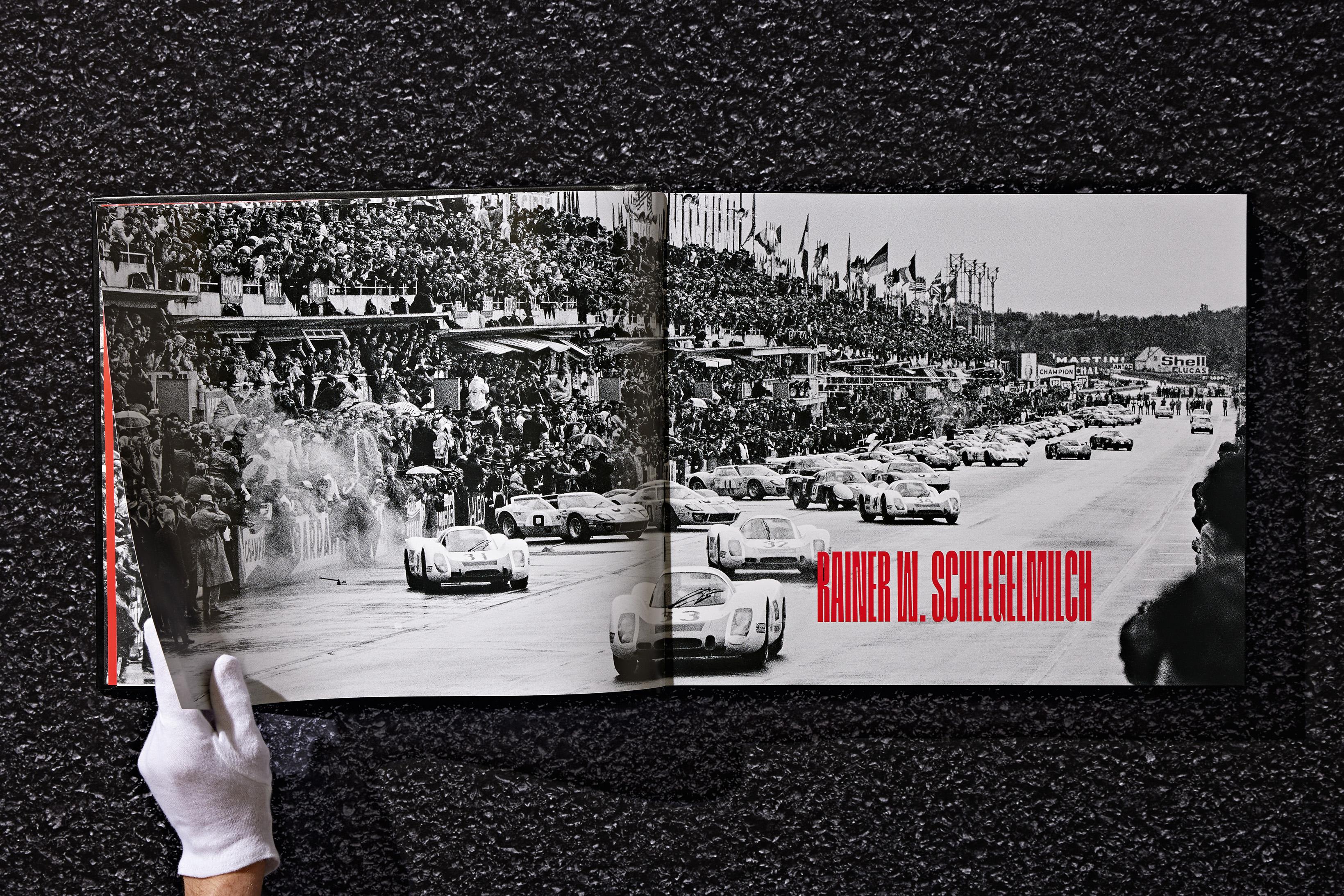 Rainer W. Schlegelmilch. Porsche Racing Moments. Limited, Signed book with stand 1