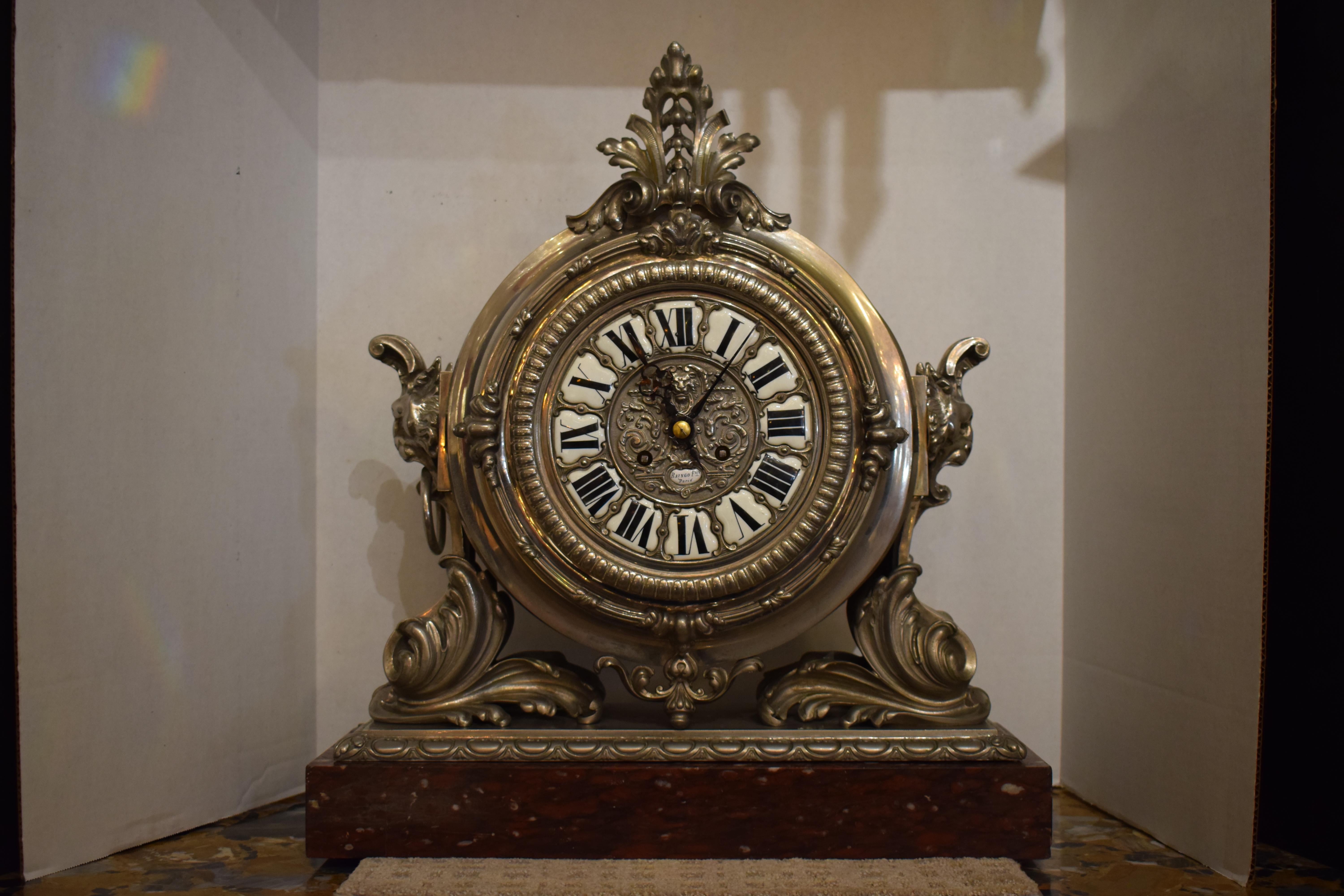Raingo Freres Mantle Clock For Sale 4