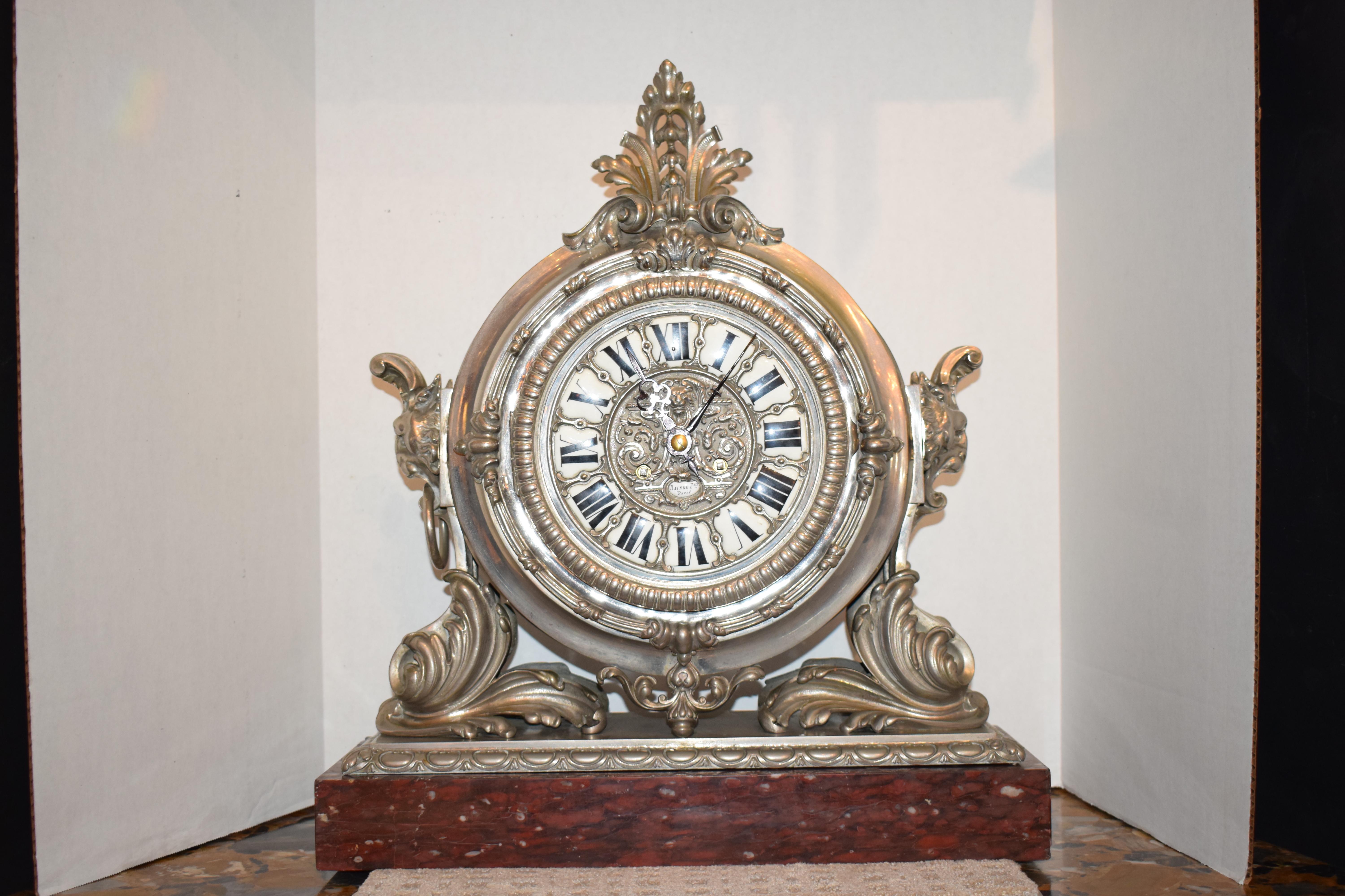 Raingo Freres Mantle Clock For Sale 6