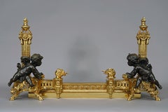 Raingo Frères, Pair of Andirons, France, circa 1870
