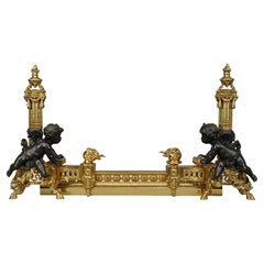 Raingo Frères, Pair of Andirons, France, circa 1870