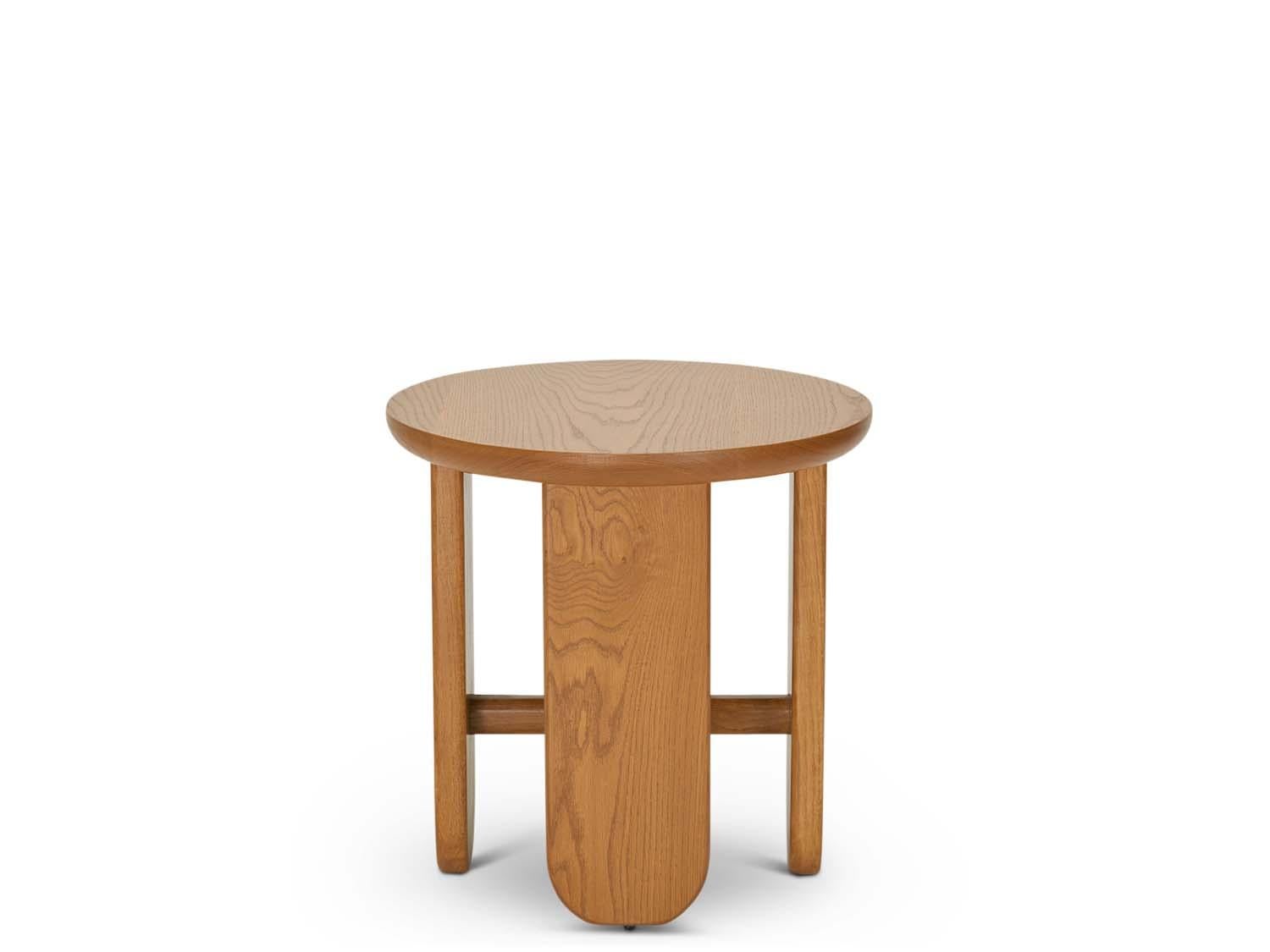 The Rainier End Table is part of the collaborative collection with interior designer Brian Paquette. The Rainier End Table features a solid wood top and four pedestal legs connected with a solid wood stretcher.

The Lawson-Fenning Collection is