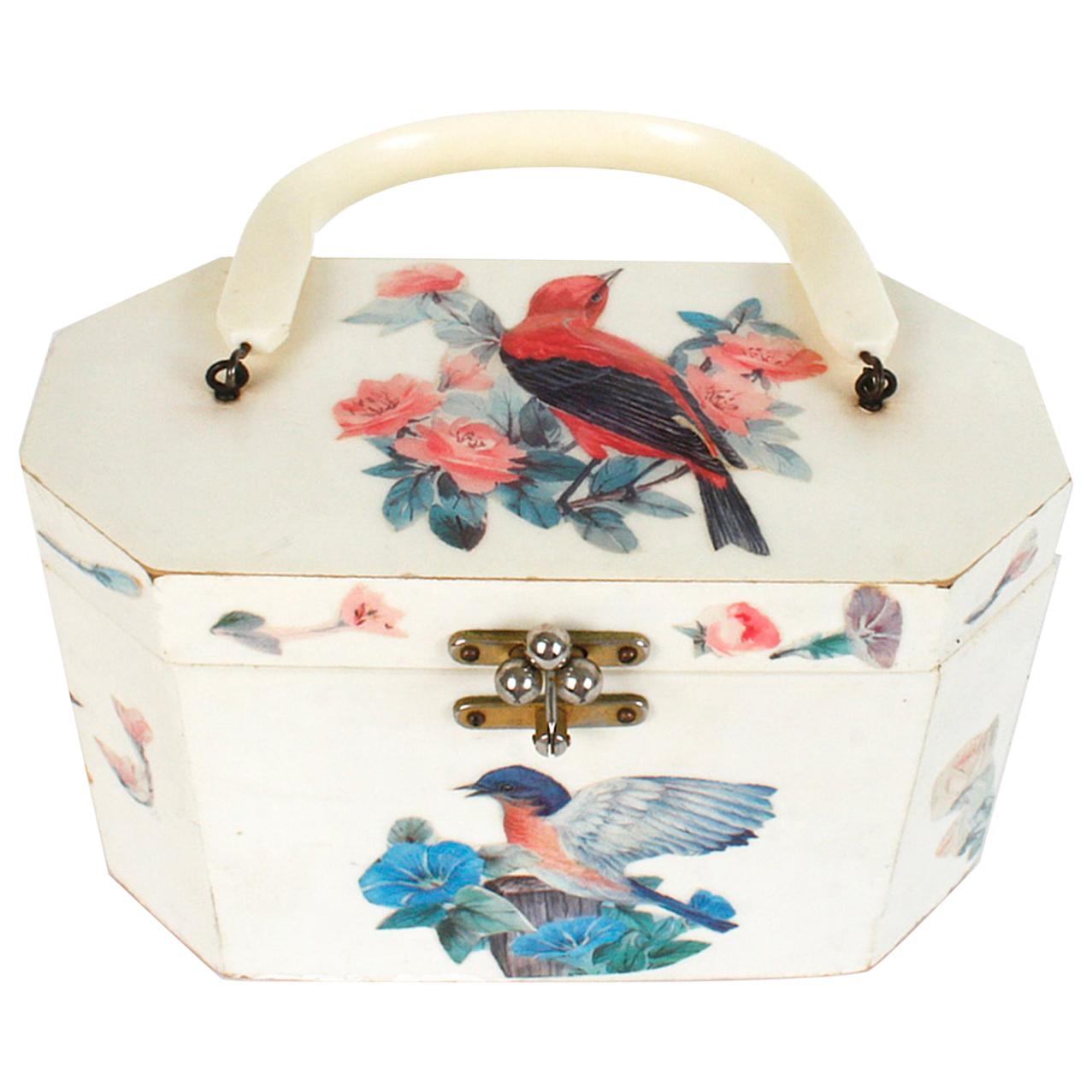 Raised Decoupage Box Handbag by Annie Laurie of Palm Beach