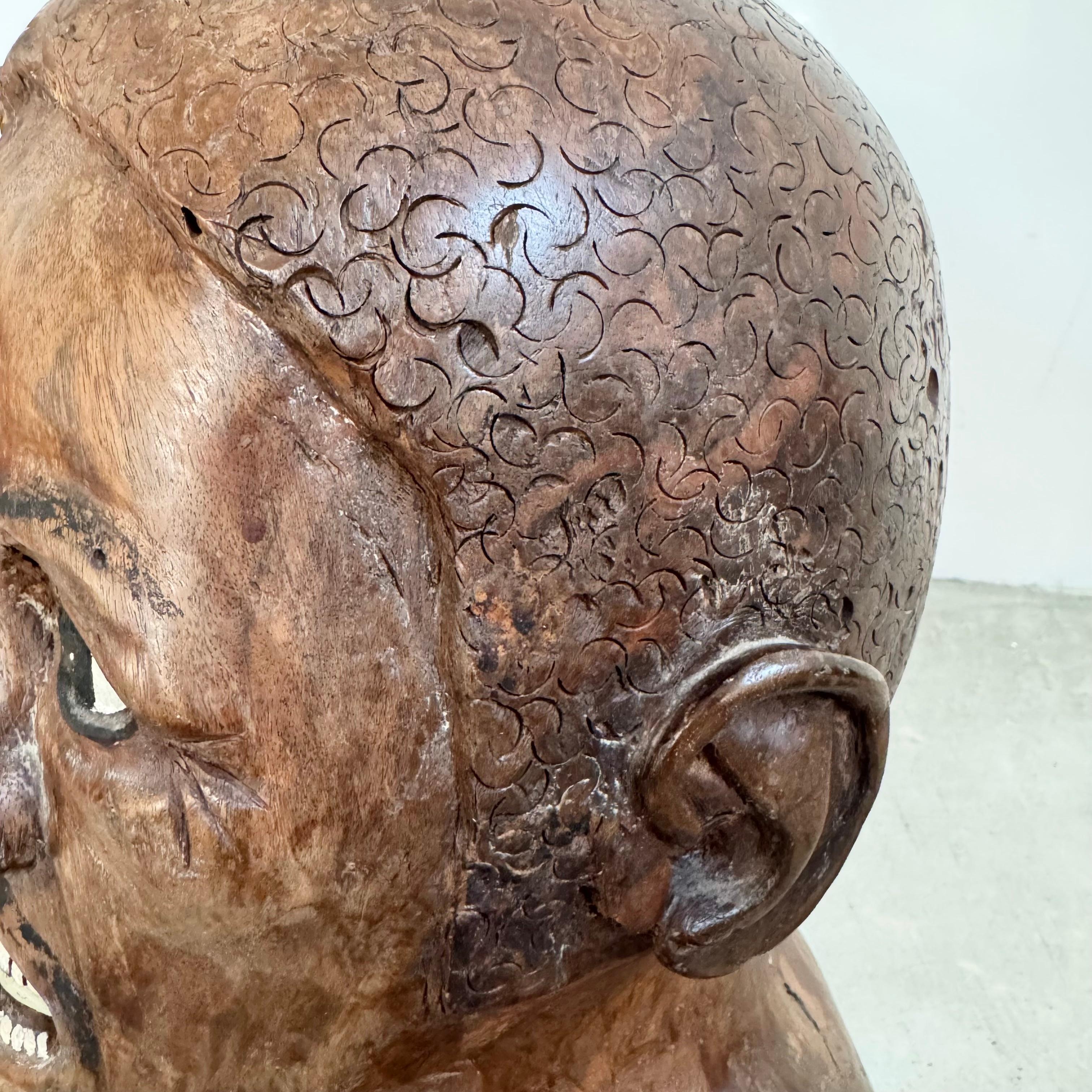 Raised Fist Wood Carving, 1977 USA For Sale 8