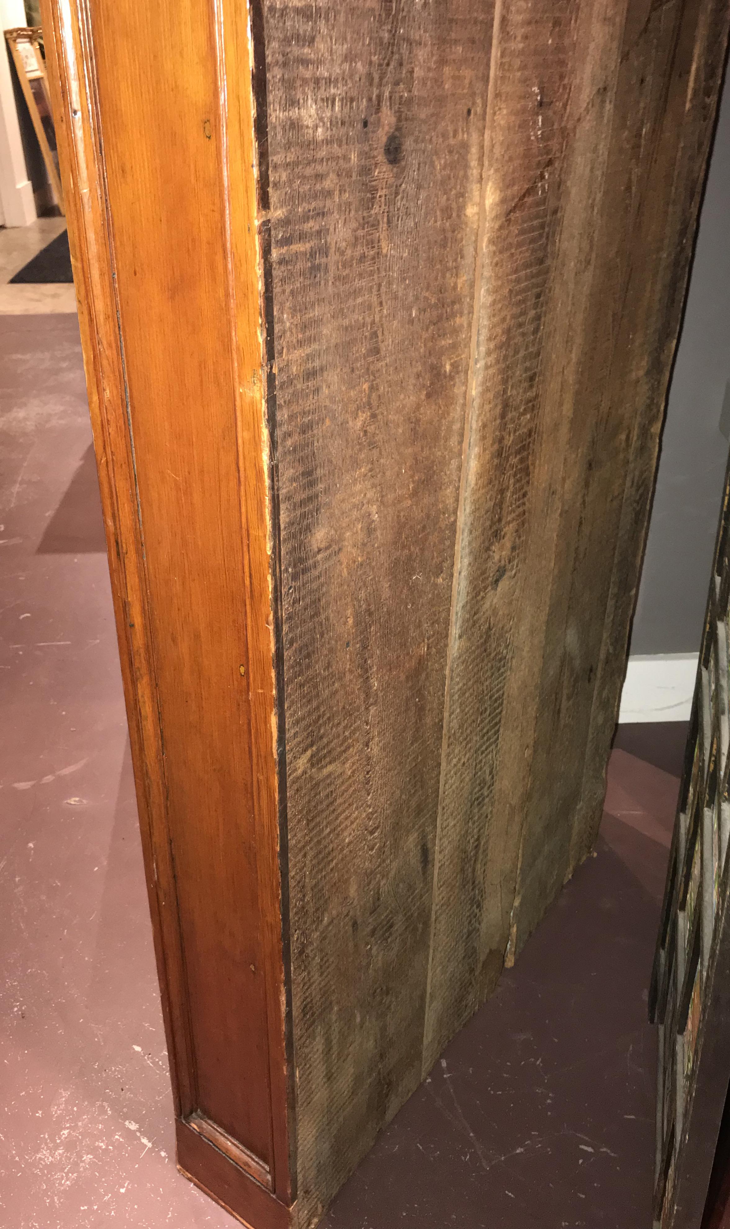Raised Panel Pine Four-Door Corner Cupboard circa 1800, Mid Atlantic States 5