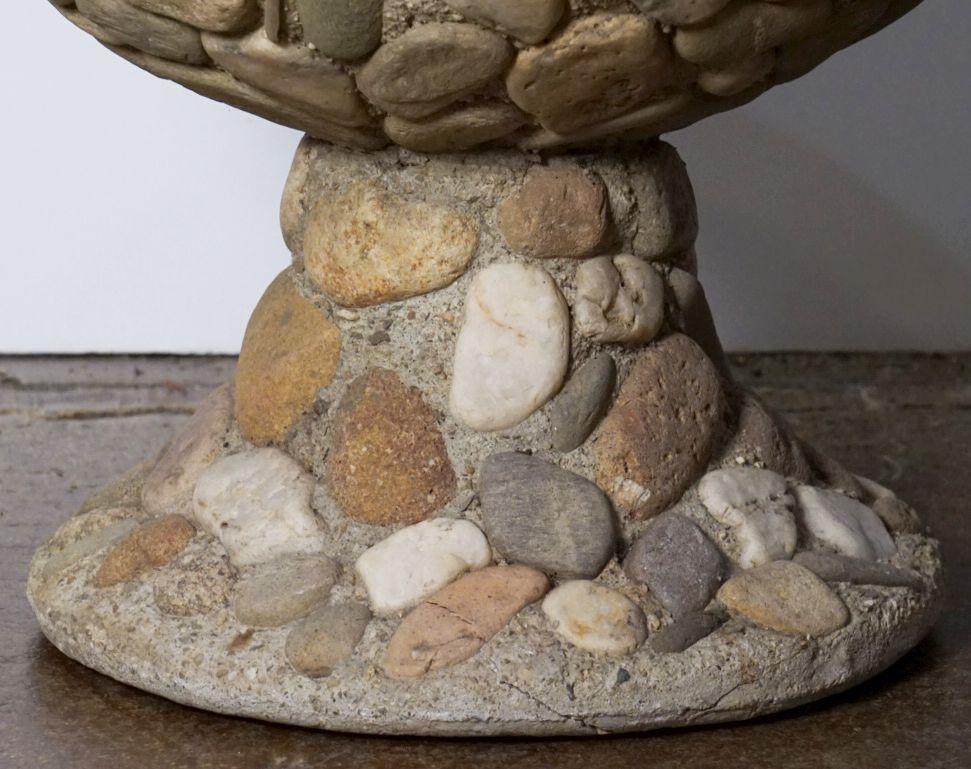 Raised Pebble-Pot Garden Planter or Urn with Embedded Stones from, France For Sale 5