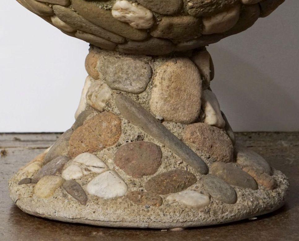 Raised Pebble-Pot Garden Planter or Urn with Embedded Stones from, France For Sale 9