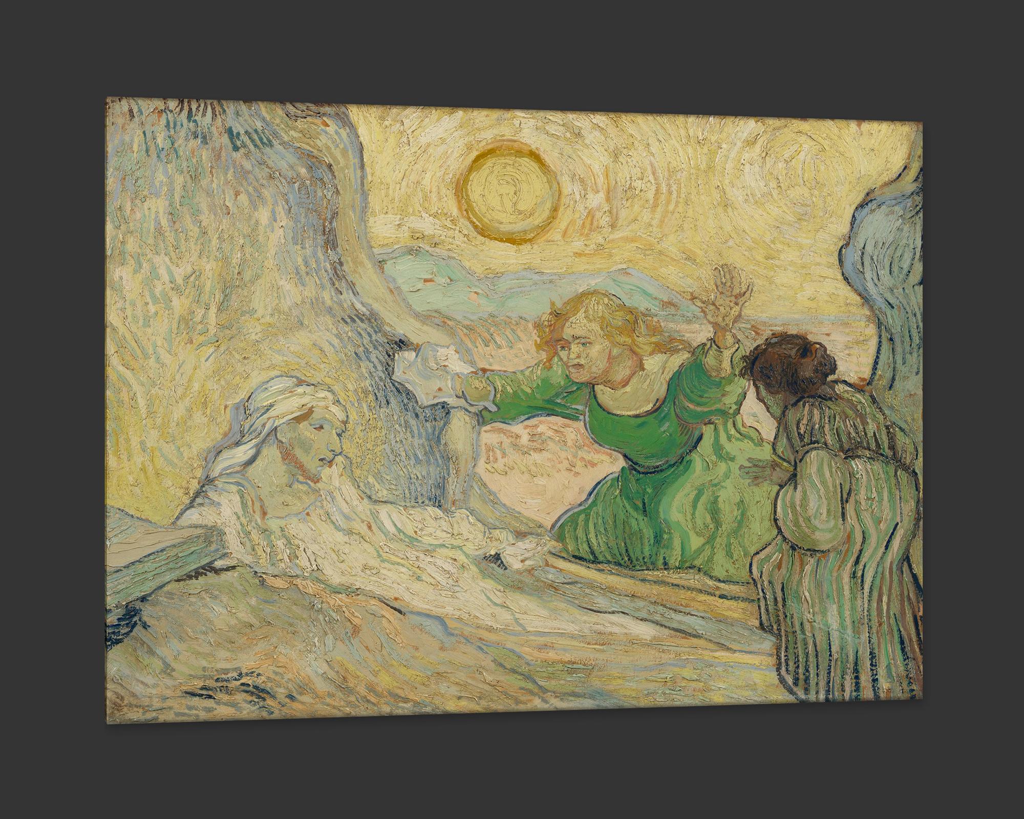 Modern Raising of Lazarus, after Impressionist Oil Painting by Vincent Van Gogh For Sale
