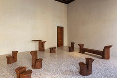 Raissa Bench by Georges Mohasseb in Oxidised Concrete