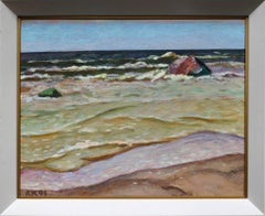 Restless Sea. 1991. Cardboard/oil, 40x50 cm