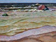 Restless Sea. 1991. Cardboard/oil, 40x50 cm