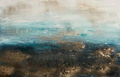Soraya.  Pittura astratta a tecnica mista contemporanea di grandi dimensioni