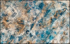 Azul, original painting, contemporary, abstract, landscape