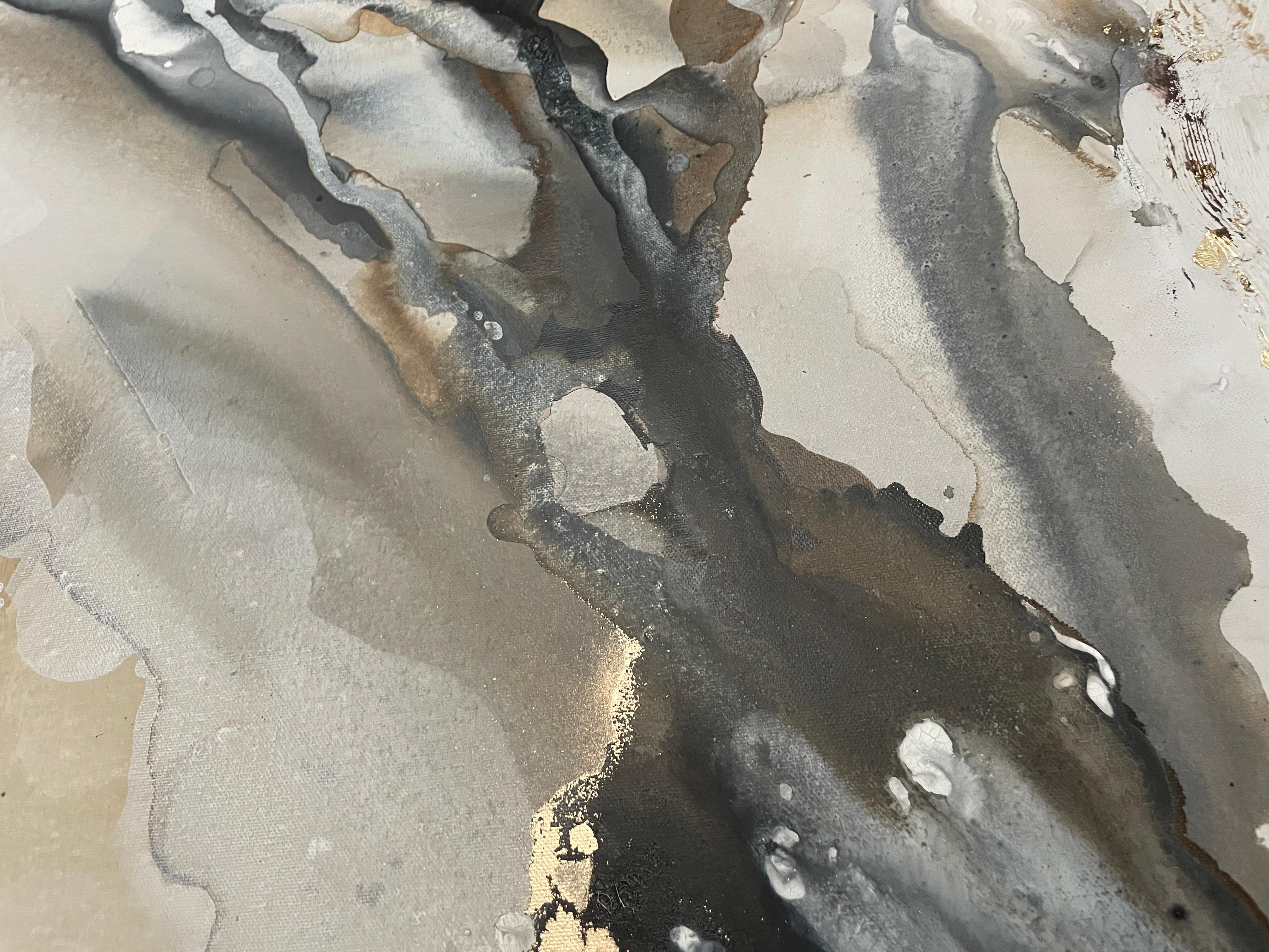 Cavaliere Oscuro, Pittura originale, Arte astratta, Stone, Pittura materica, Arte 3D 1