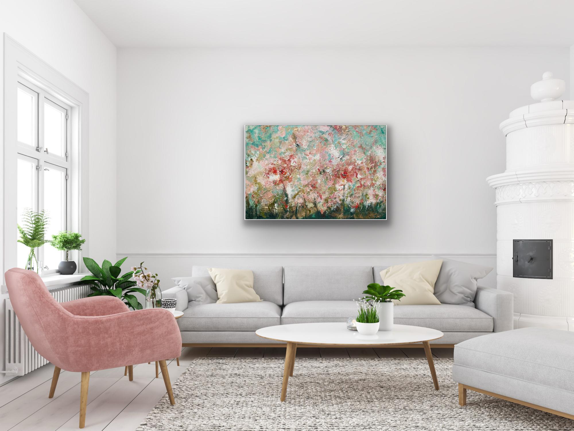 In Full Bloom, original painting, landscape, abstract For Sale 5