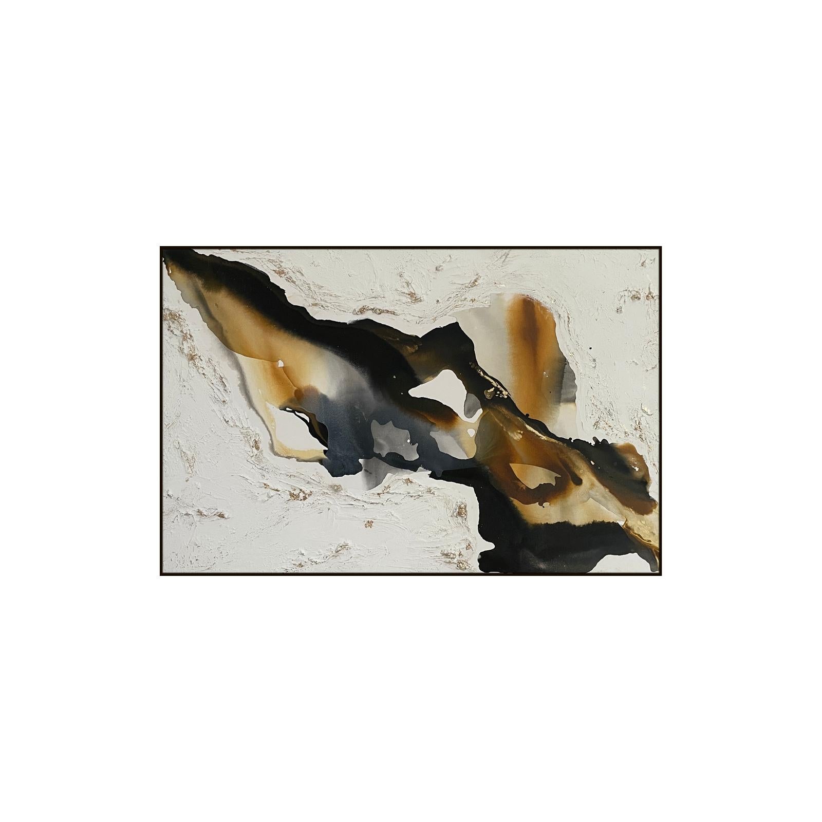 Moka, Pittura originale, Arte astratta, Pietra, Pittura materica, Arte 3D 1