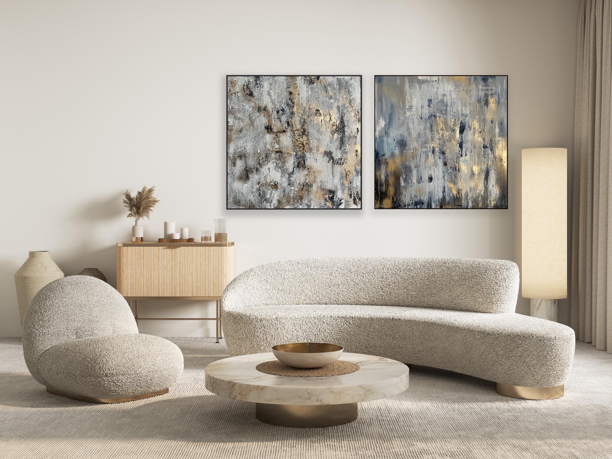 Dittico Odissea e No 11, Pittura originale, Astratto, Moderno - Painting di Rajan Seth