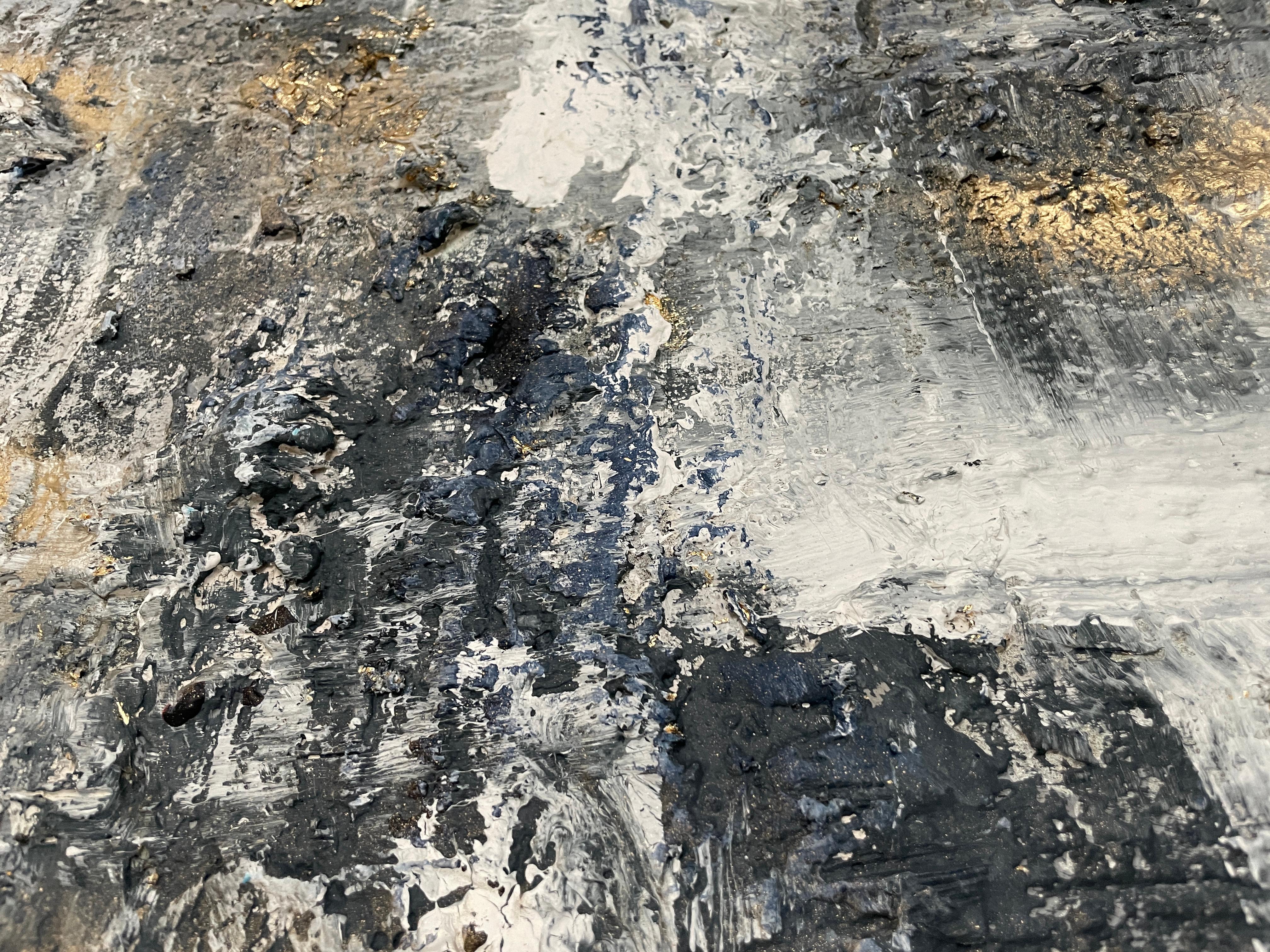 Grigio Tempesta, Pittura originale, Astratto, Moderno, Pittura originale di paesaggio 3