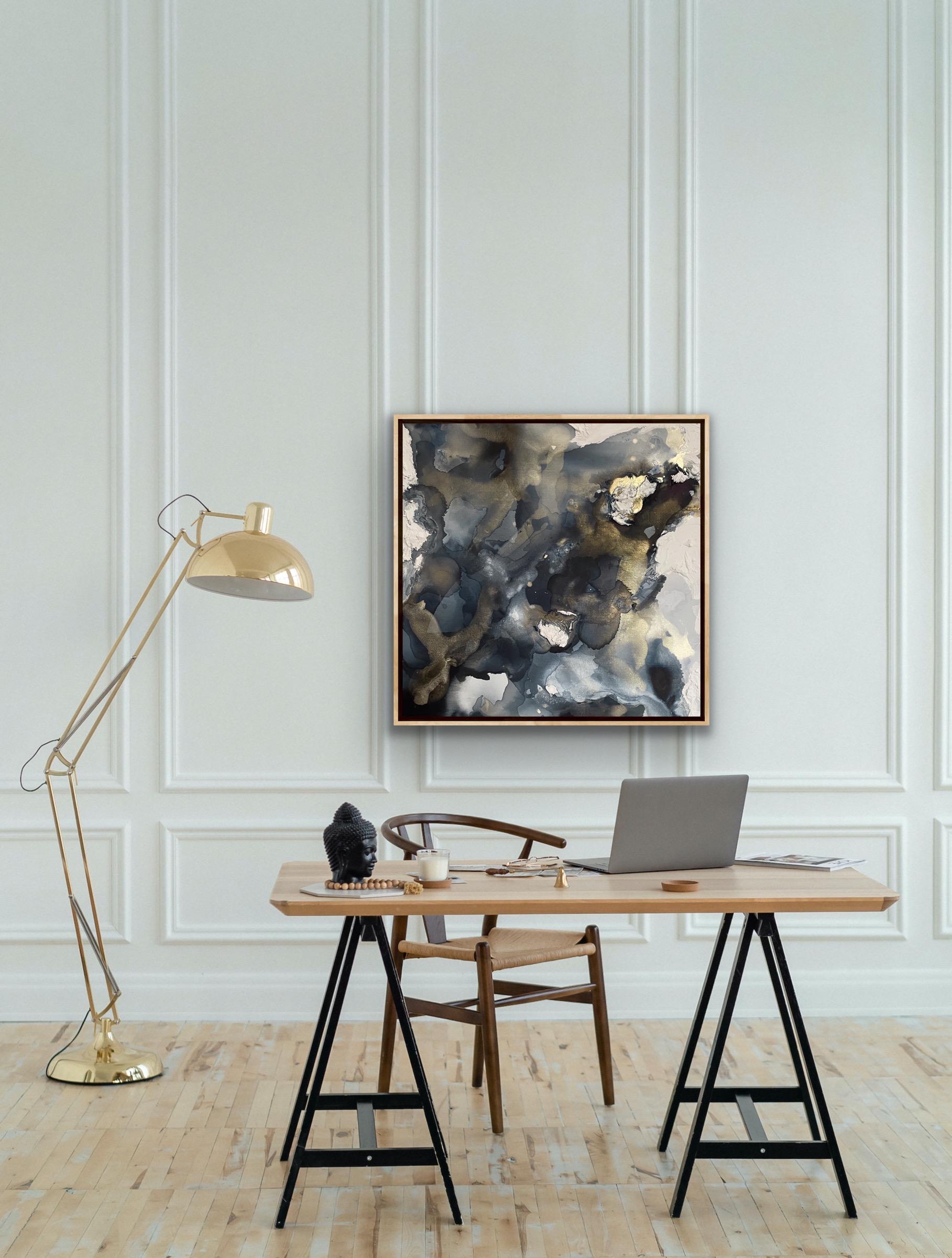 Waters Run, Pittura originale, Paesaggio marino, Arte astratta, Pittura materica, Arte 3D 6