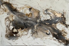 Quando due mondi si scontrano, pittura astratta originale, arte texturale 3D