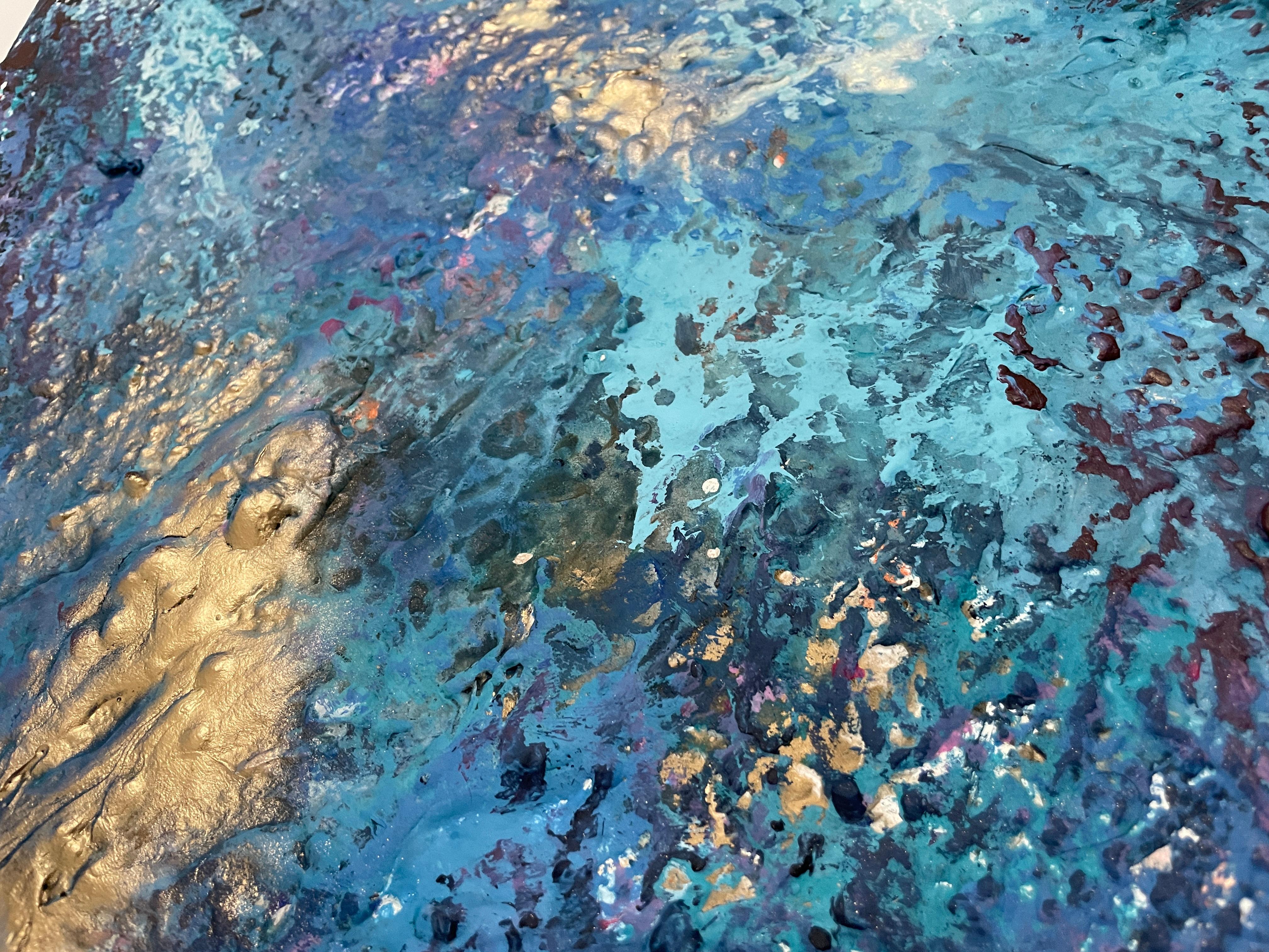 Yozoro, Pittura originale, Astratto, Moderno, Blu, Pittura originale di paesaggio 1