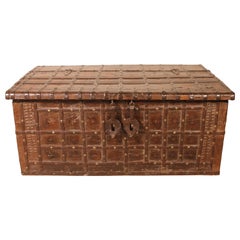 Antique Rajasthan Chest/ Coffee Table, 19th Century, India