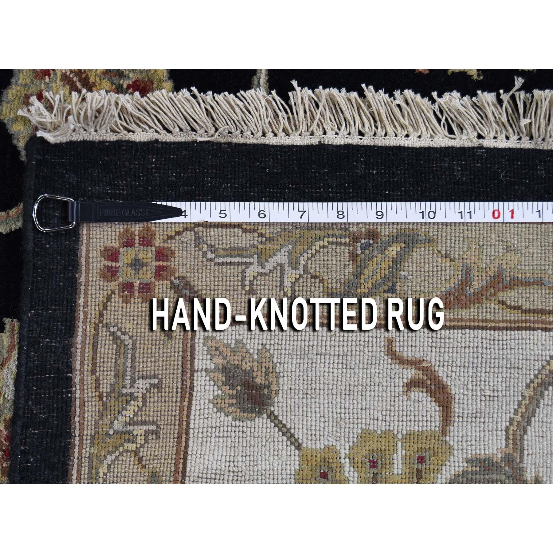 Rajasthan Half Wool and Half Silk Hand Knotted Oriental Rug 5