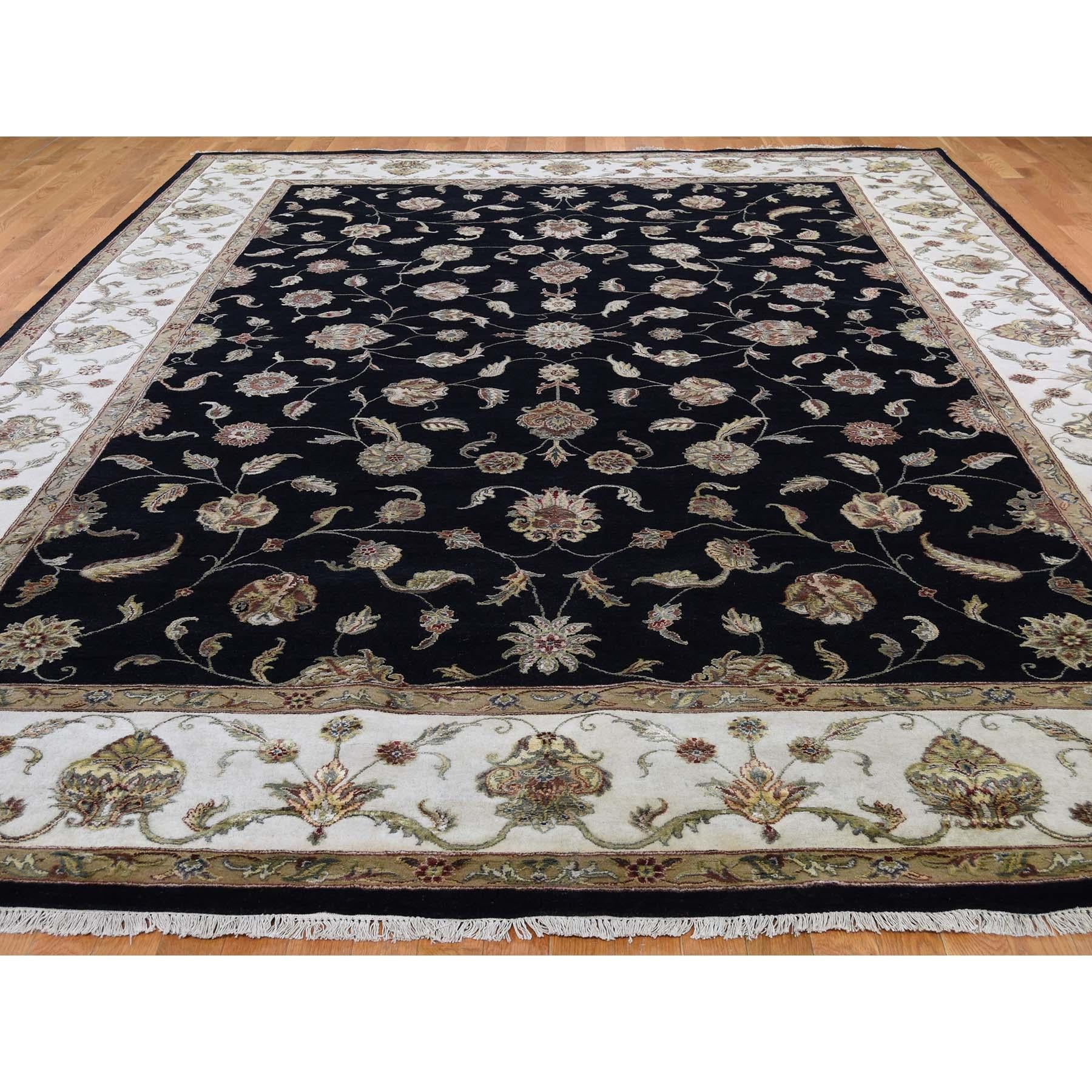 Other Rajasthan Half Wool and Half Silk Hand Knotted Oriental Rug