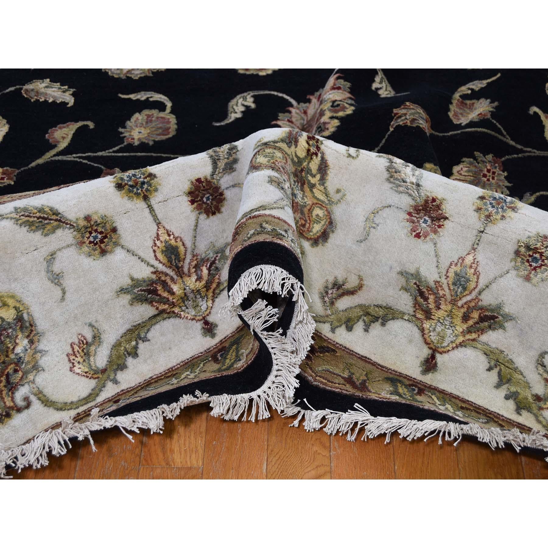 Rajasthan Half Wool and Half Silk Hand Knotted Oriental Rug In New Condition In Carlstadt, NJ