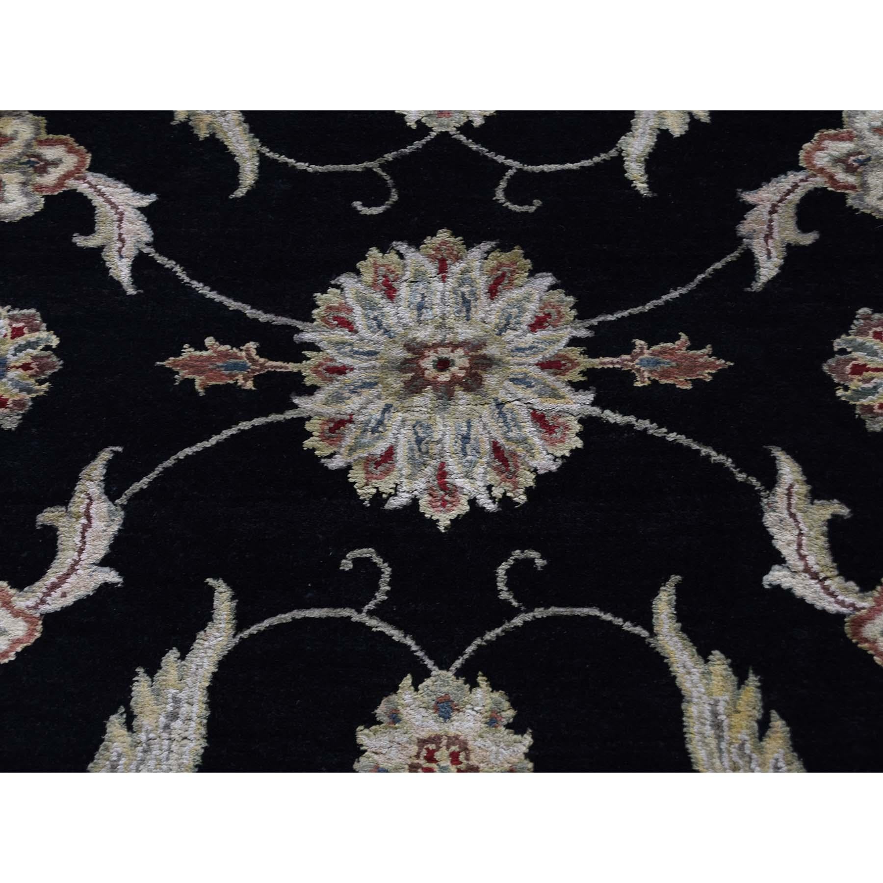 Rajasthan Half Wool and Half Silk Hand Knotted Oriental Rug 2