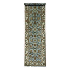 Rajasthan Wide Gallery Pure Wool Hand Knotted Oriental Rug