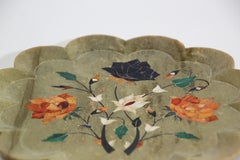 Rajasthani Stone Marble Inlay Taj Mahal Pietra Dura Decorative Plate