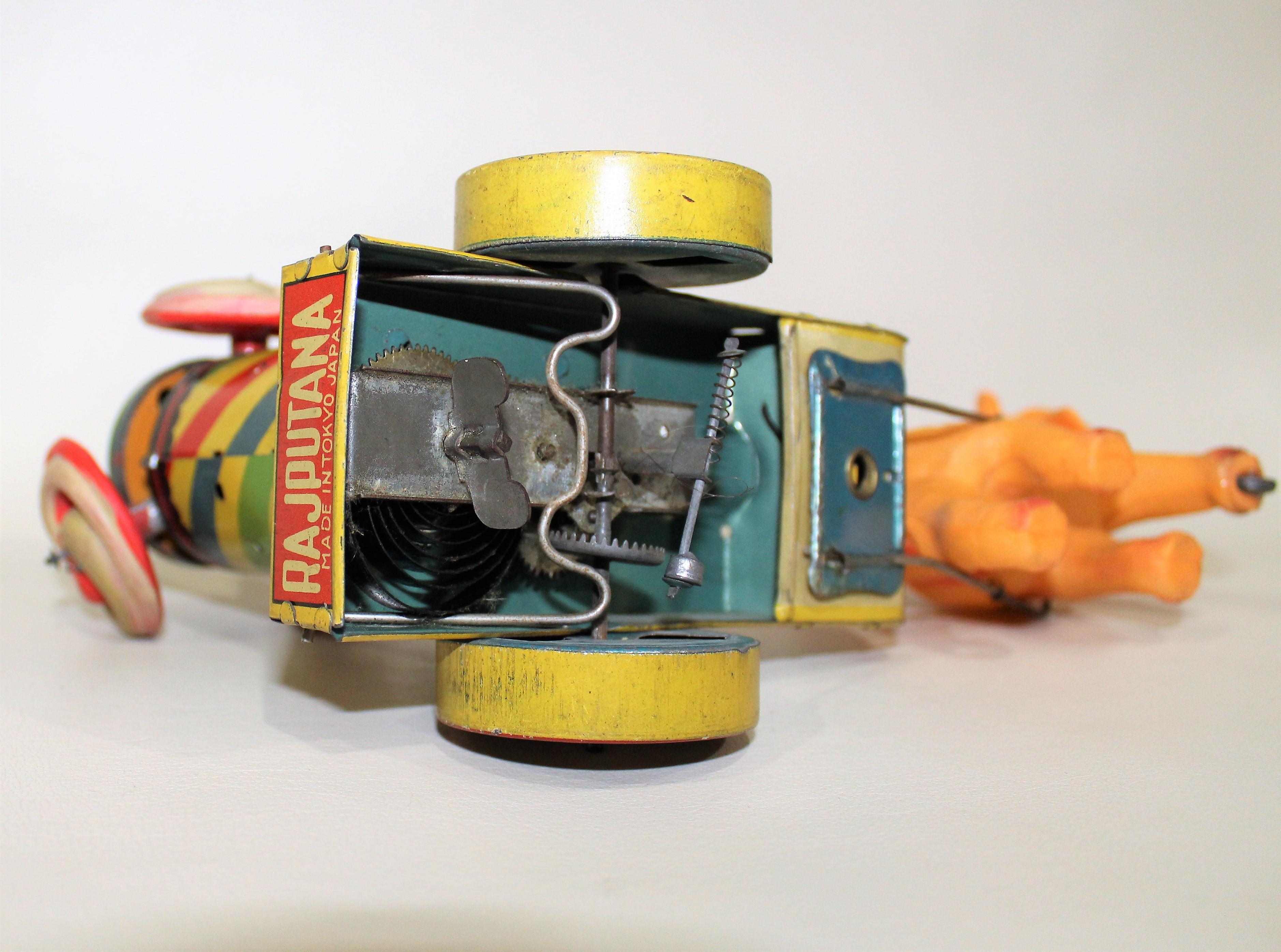 'Rajputana' Tin & Celluloid Wind Up Japanese Toy For Sale 4