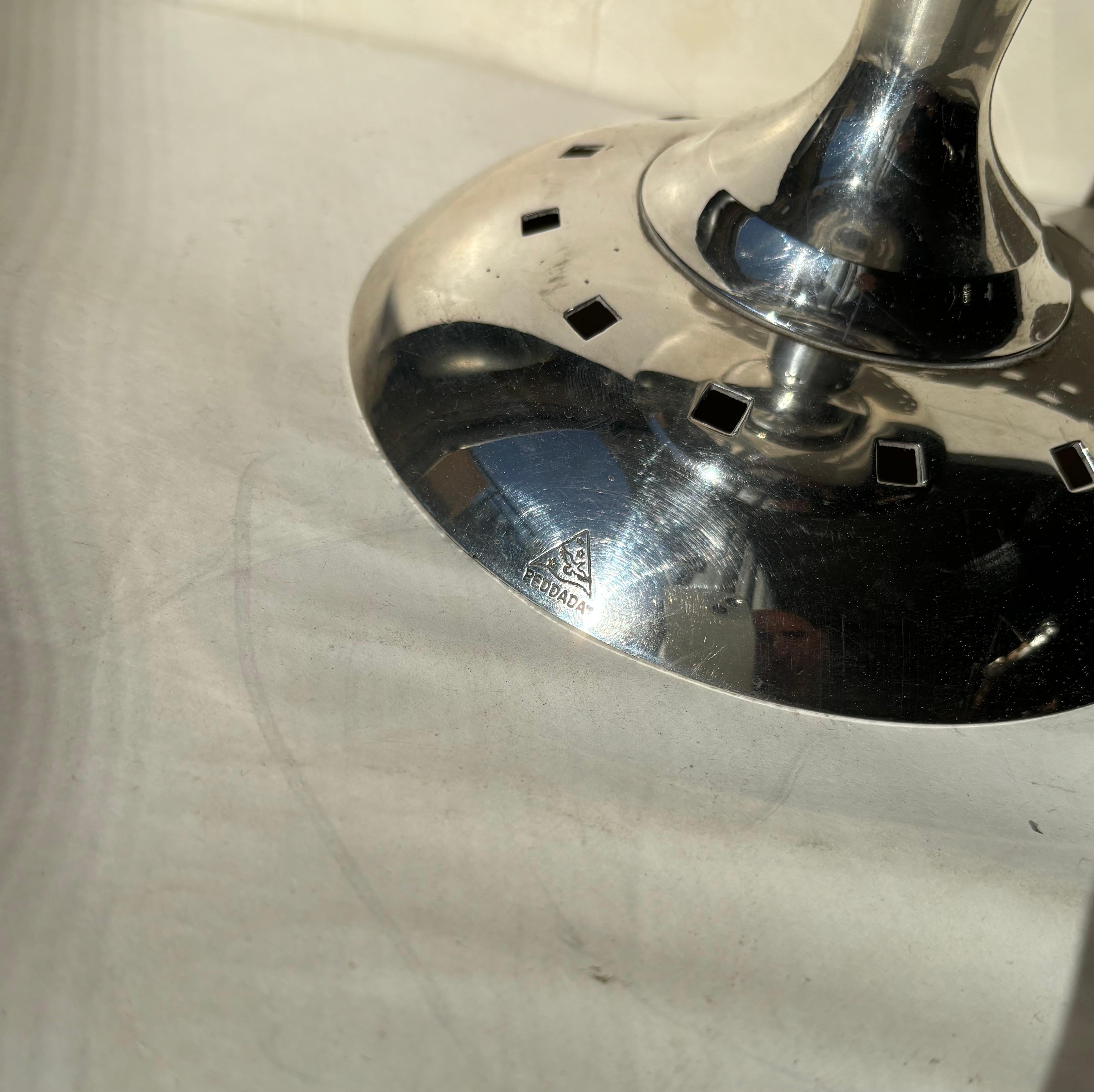 Contemporary Raju Peddada  large silver footed bowl / Tazza  name 