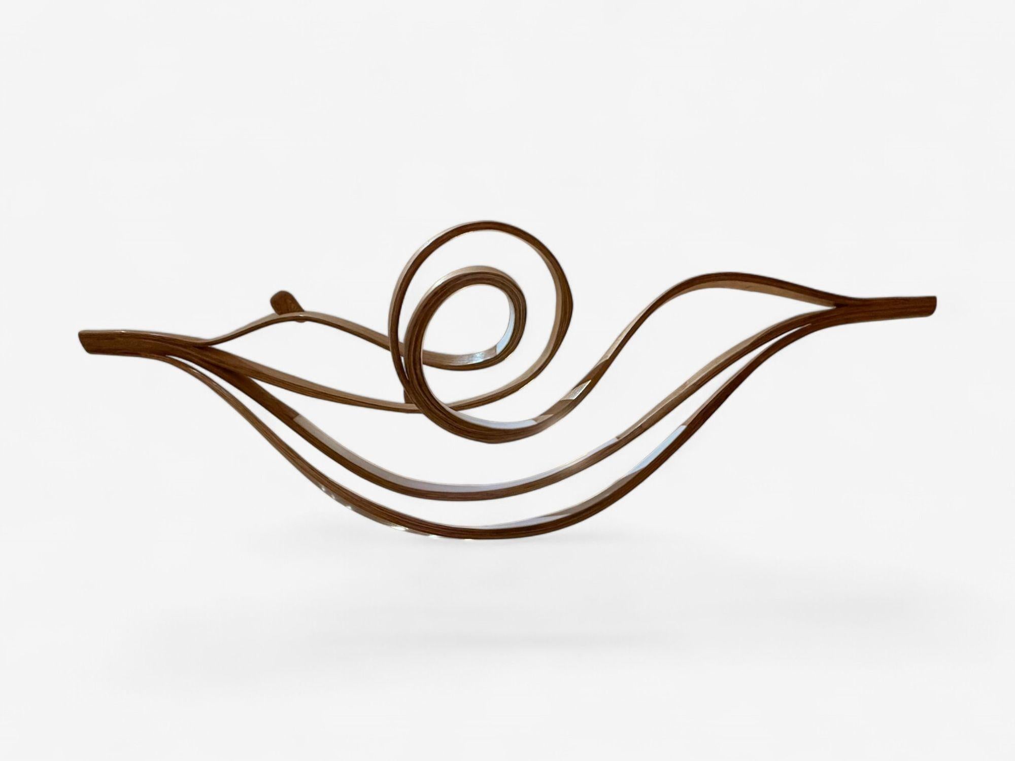 Raka Studio, Lustre contemporain, Organic Modern, Bentwood, LED, 21st C. 1