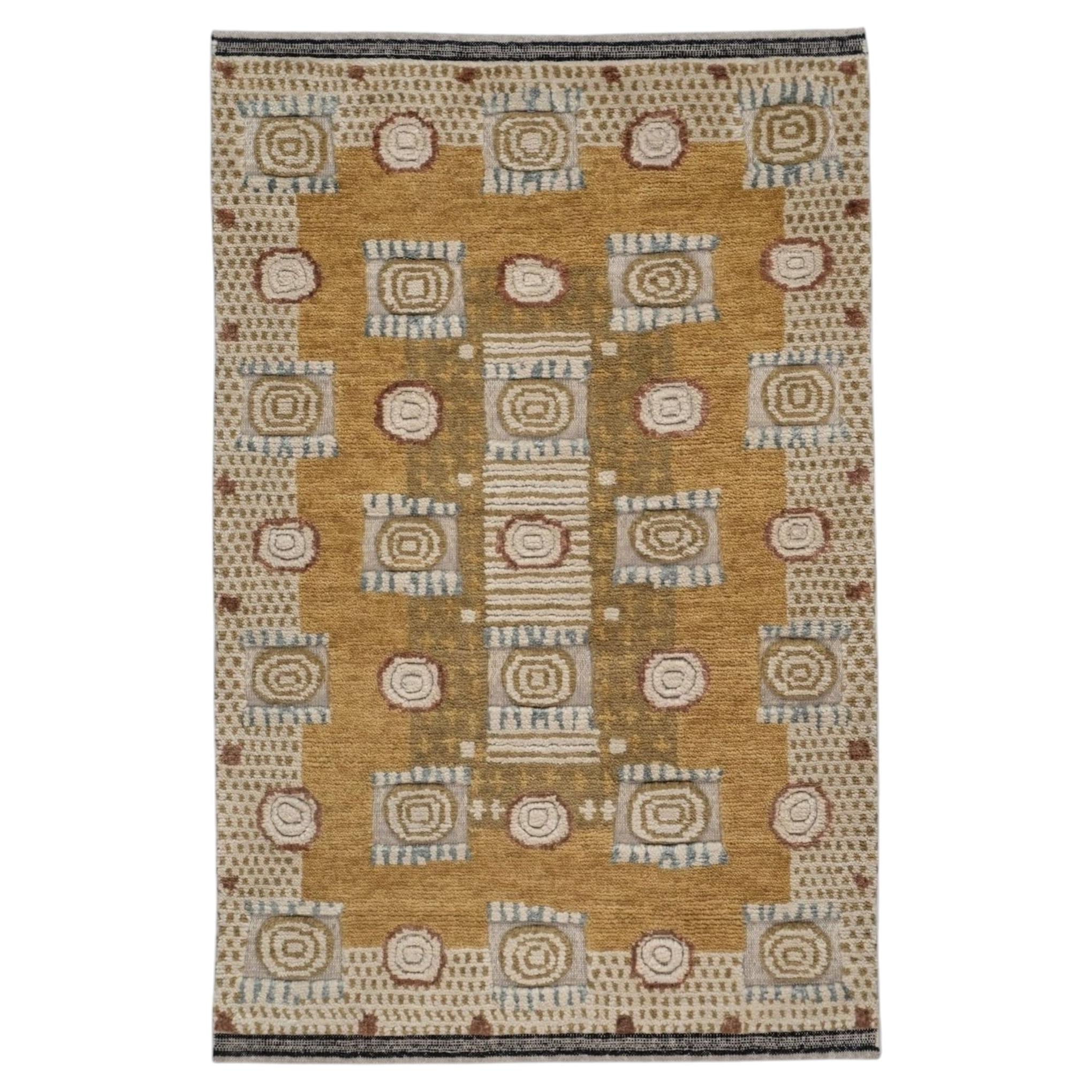 Rakel Handgeknüpfter Wollteppich - 3'1" x 5'