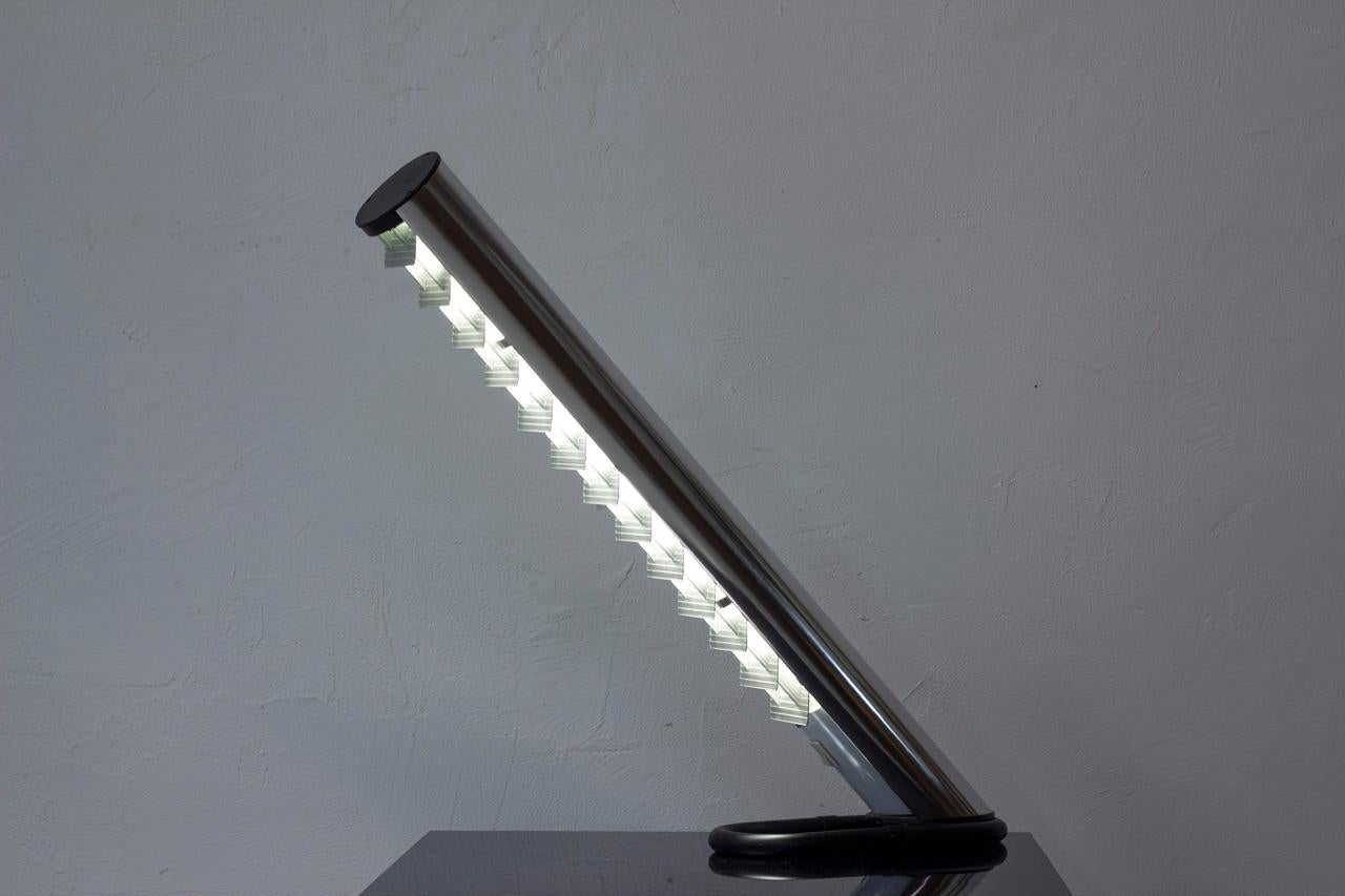 Late 20th Century Raket Tube Desk Lamp by Ateljé Lyktan, Sweden, 1970s