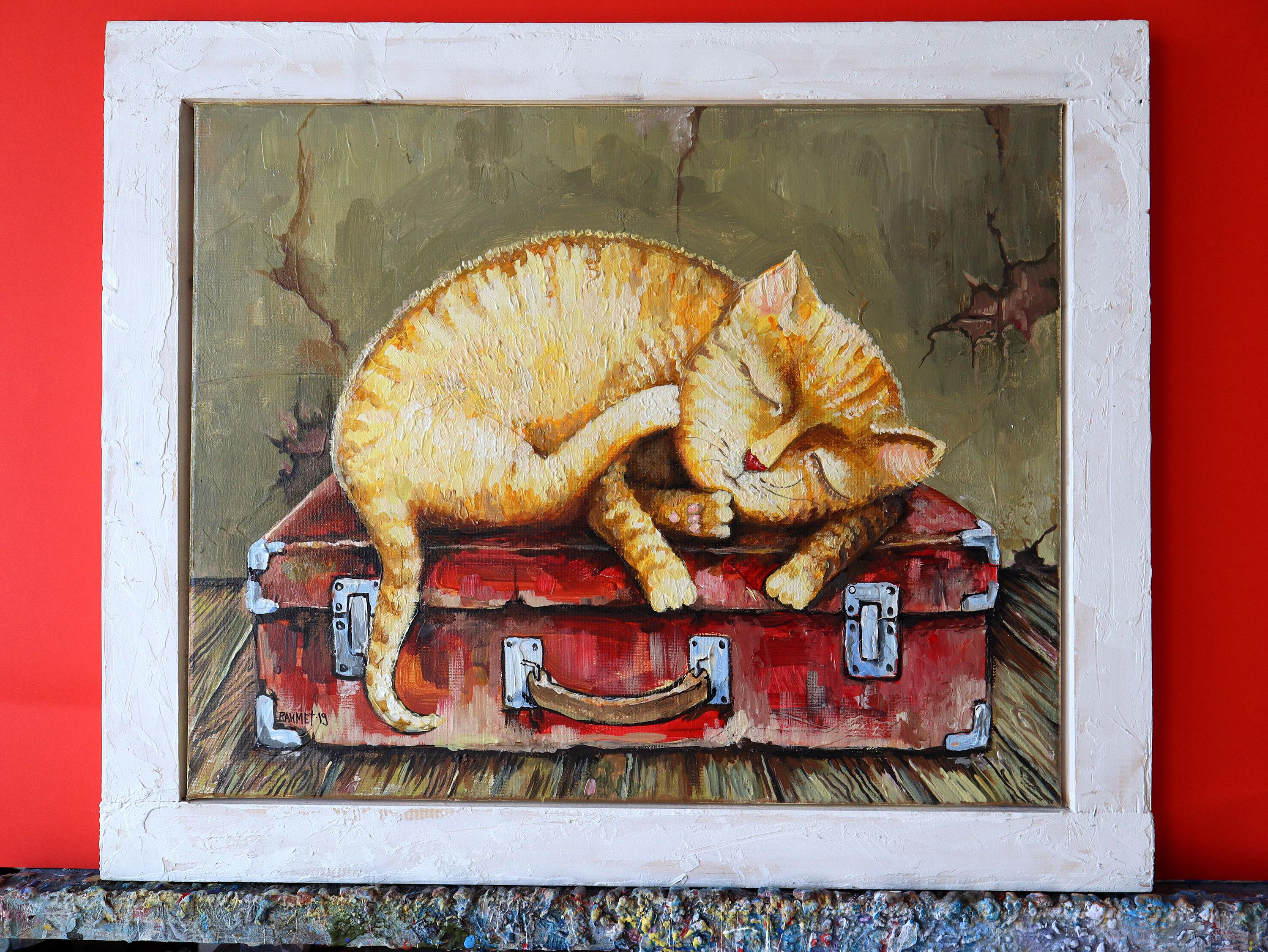 0LD SUITCASE. - Painting Impressionismo astratto di RAKHMET REDZHEPOV (RAMZI)