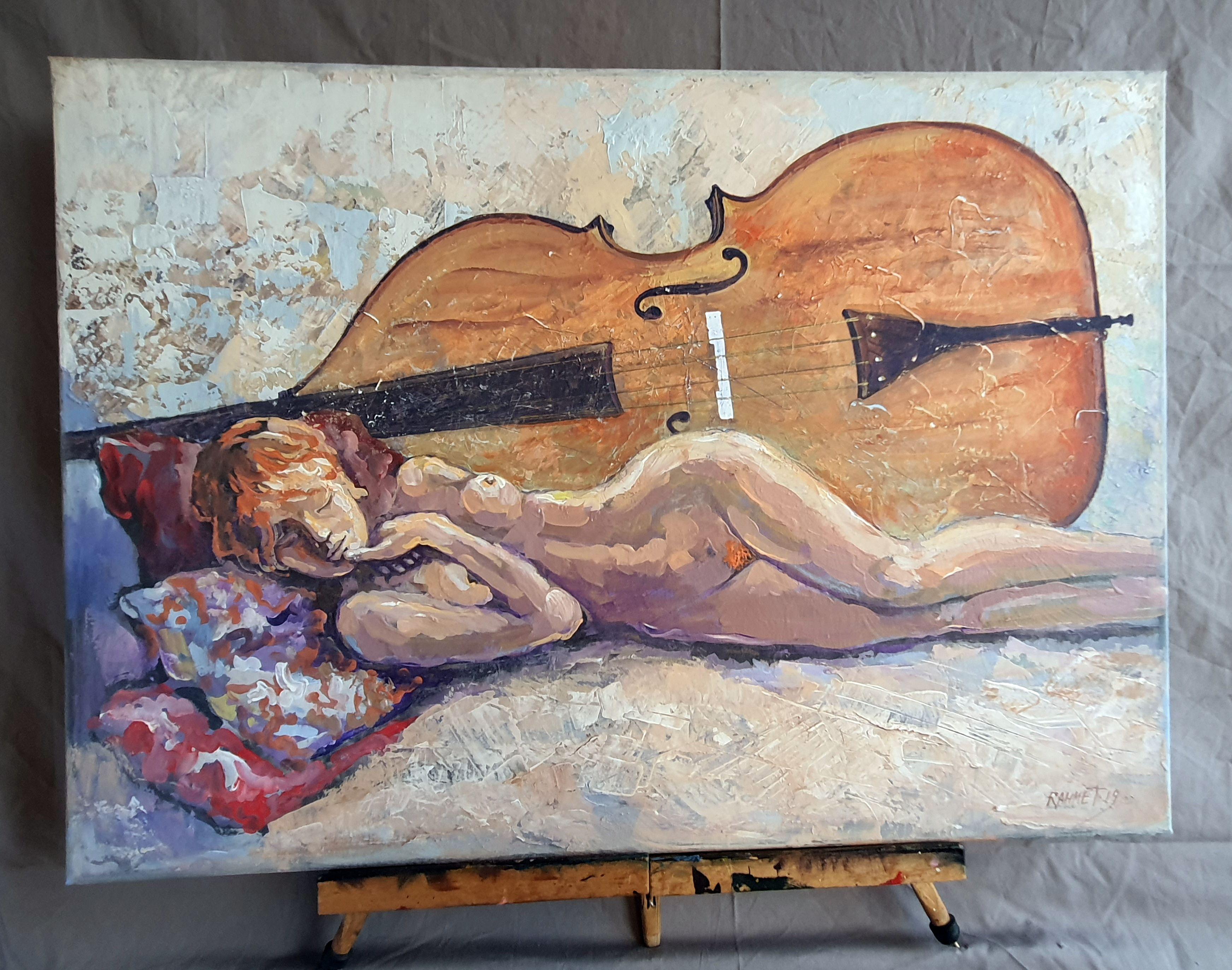 Après le spectacle - Painting de RAKHMET REDZHEPOV (RAMZI)
