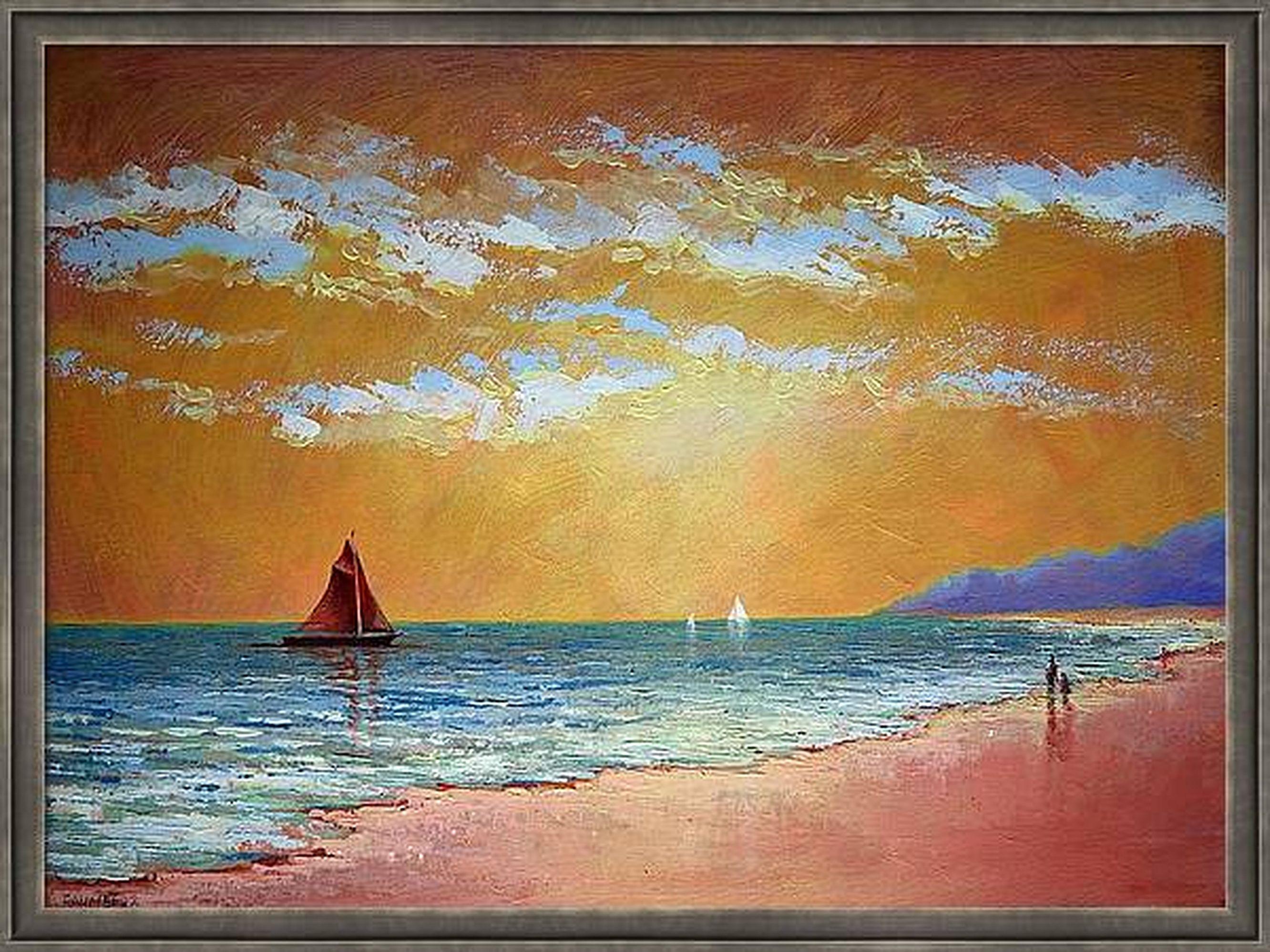 Alwaus Ensemble - Impressionnisme Painting par RAKHMET REDZHEPOV (RAMZI)